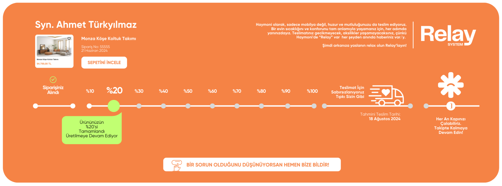 Sipariş Onayı